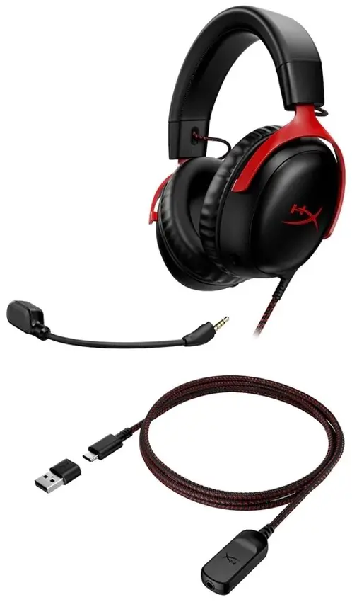 Наушники HyperX Cloud III, красный/черный