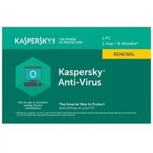 Антивирус Kaspersky Anti-Virus Renewal - 1 device, 12 мес., card