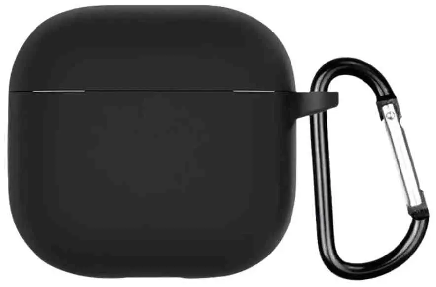 Husă pentru căști Helment Case Silicone Airpods 4 (AIRPOD4BK), negru