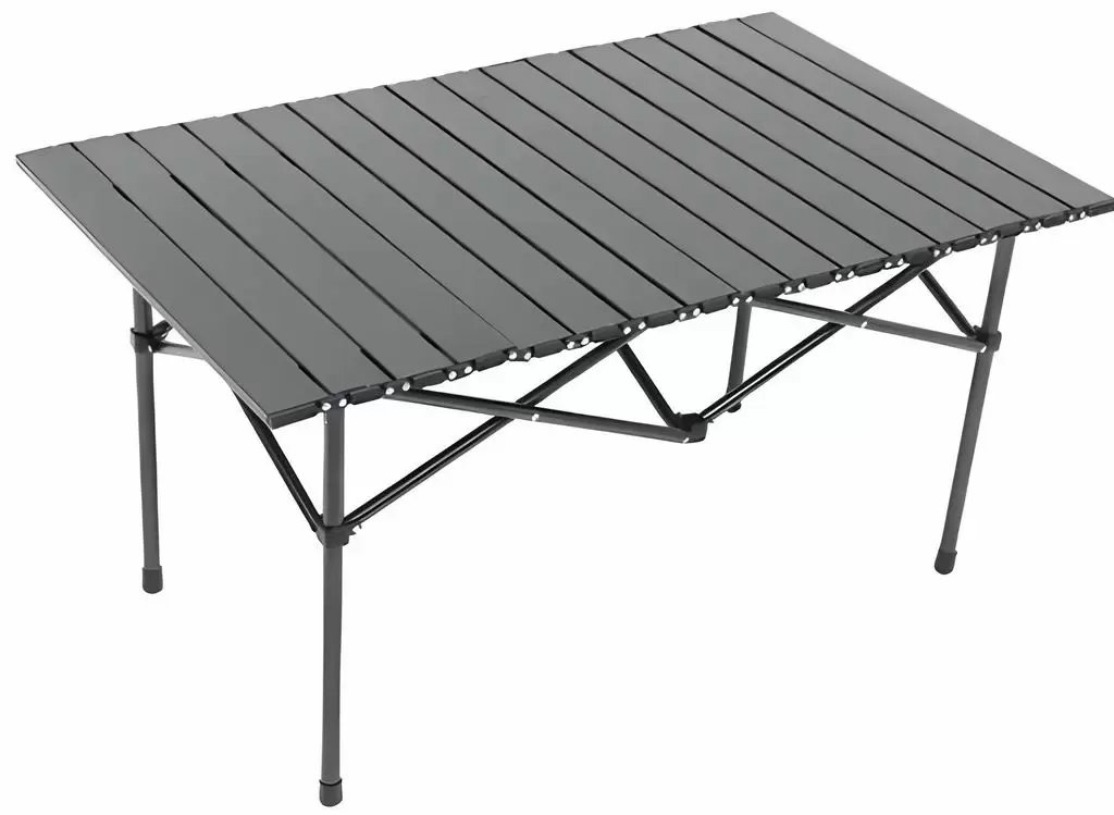 Masă pliantă pentru camping Xenos Carbon 120x55x50cm, gri