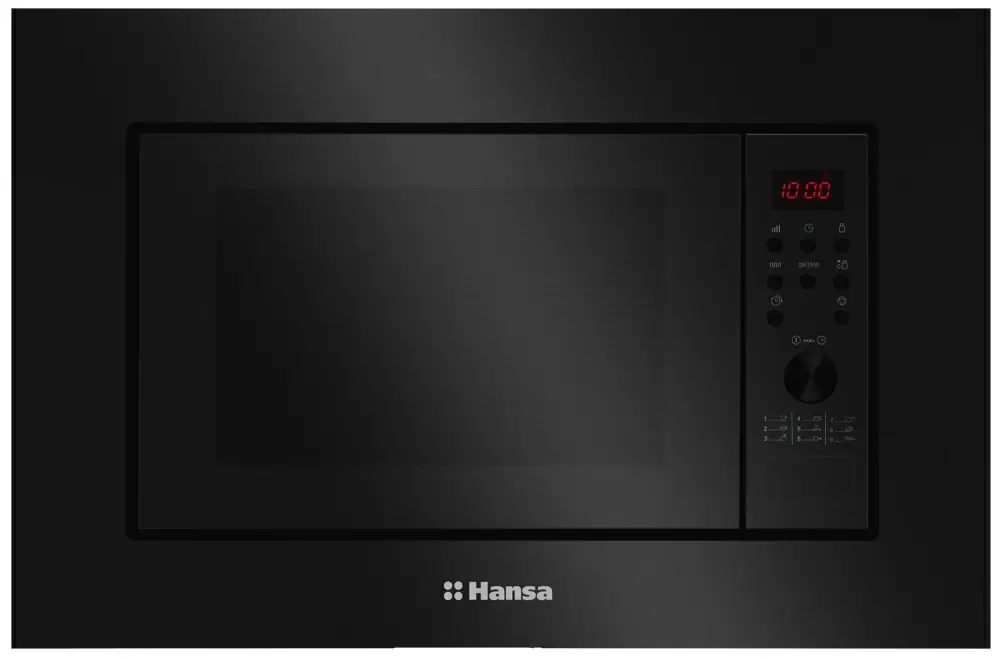 Встраиваемая микроволновая печь Hansa AMGB20E2GB, черный