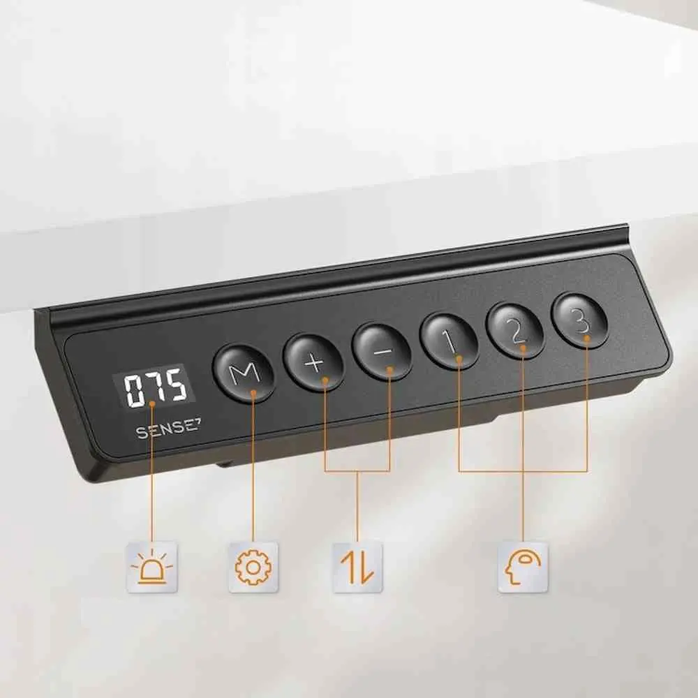 Masă de birou SENSE7 Nojo 120x60, alb