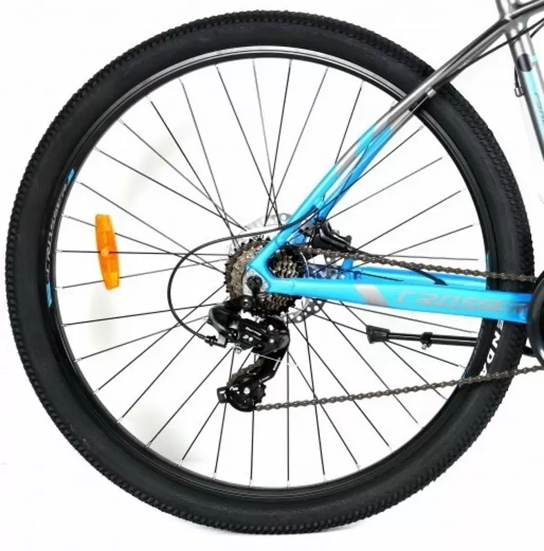 Велосипед Crosser X880 29 17 21S Shimano + Hydr Logan, серый/синий