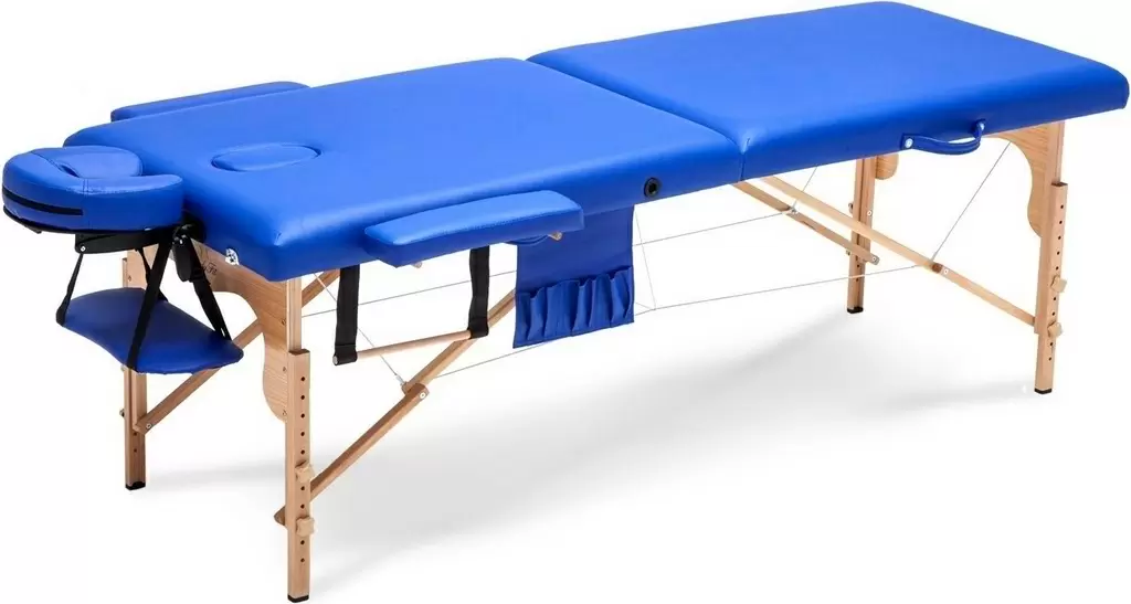 Массажный стол двухсекционный BodyFit 579 XXL, синий