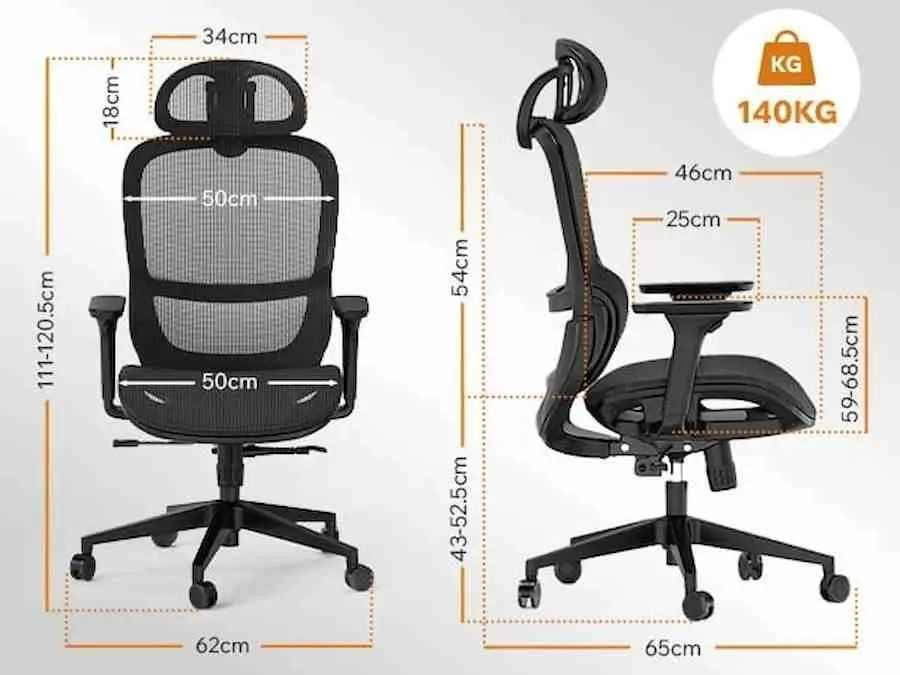 Scaun de birou SENSE7 Neyo, negru