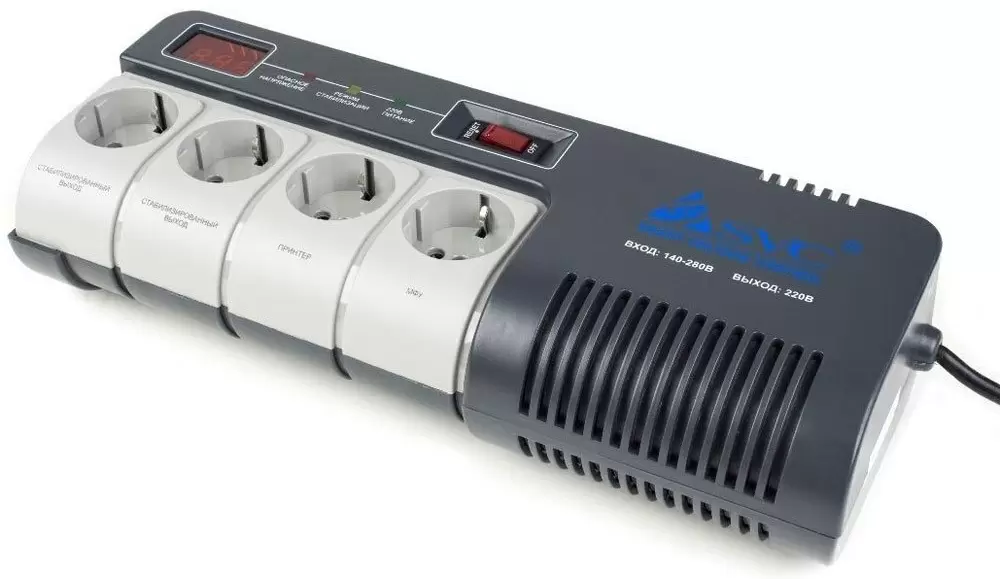 Stabilizator de tensiune Ultra Power AVR-1012, gri