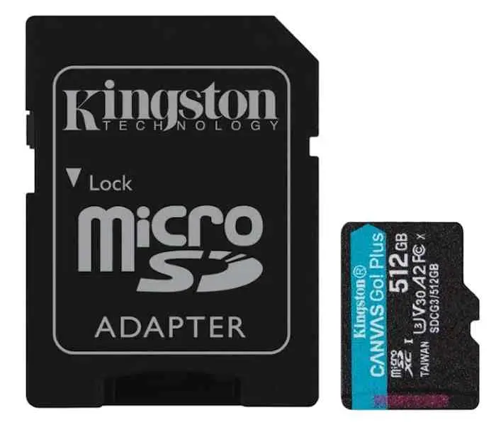 Карта памяти Kingston microSD 512GB Class10 A2 UHS-I U3 (V30) + SD Adapter на tehnoparc.md Карта памяти Kingston microSD 512GB Class10 A2 UHS-I U3 (V30) + SD Adapter