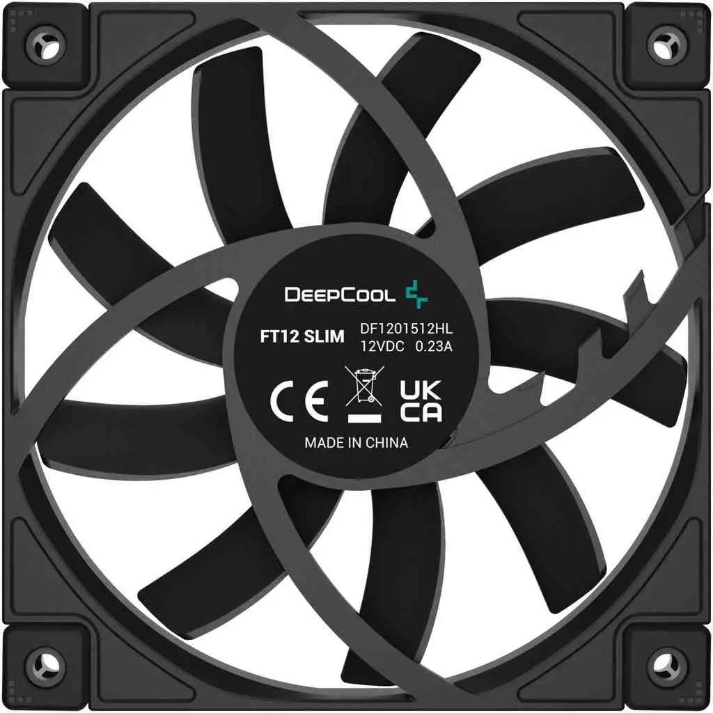 Ventilator de carcasă DeepCool FT12 SLIM, negru