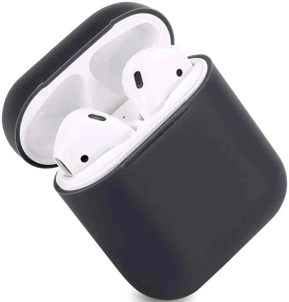 Чехол для наушников Helment Case Silicone AirPods 2 (AIRPOD2BK), черный на tehnoparc.md Чехол для наушников Helment Case Silicone AirPods 2 (AIRPOD2BK), черный