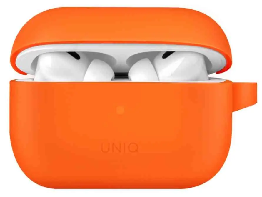 Чехол для наушников Uniq Silicon Hang for AirPods Pro 2nd Gen, оранжевый