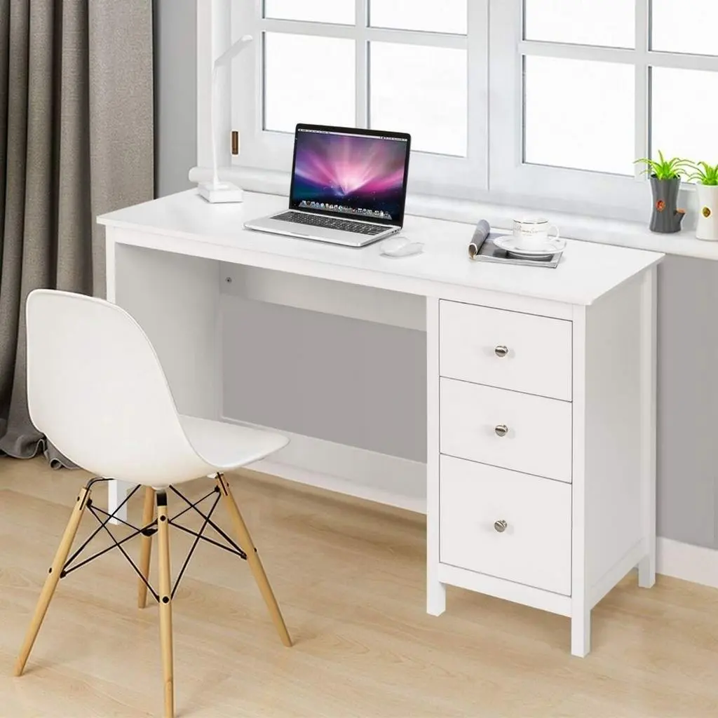 Masă de birou Costway CB10414WH, alb