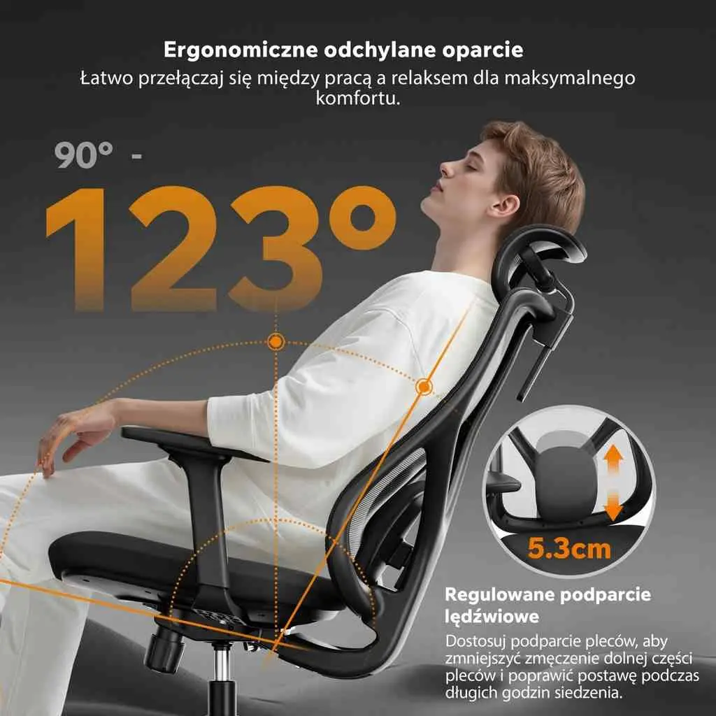 Scaun de birou SENSE7 Moyo, negru