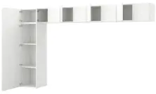 Гостиная IKEA Platsa 10 дверей 380x42x221см, фоннес белый