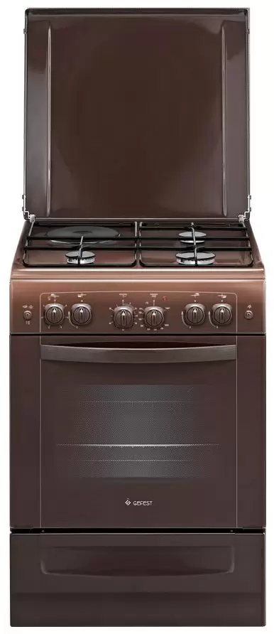 Комбинированная плита Gefest 6111-02 0001, коричневый