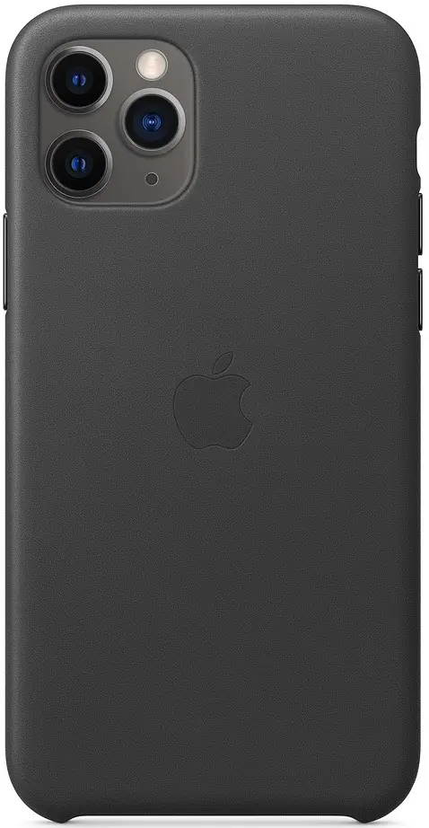 Husă de protecție Apple iPhone 11 Pro Leather Case, negru