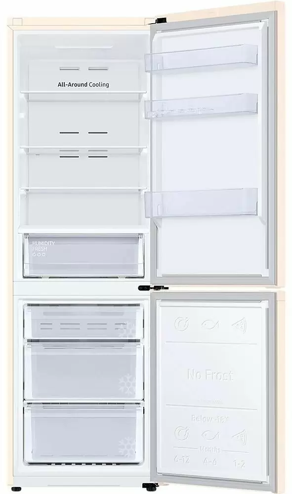 Холодильник Samsung RB34C600EEL/UA, бежевый
