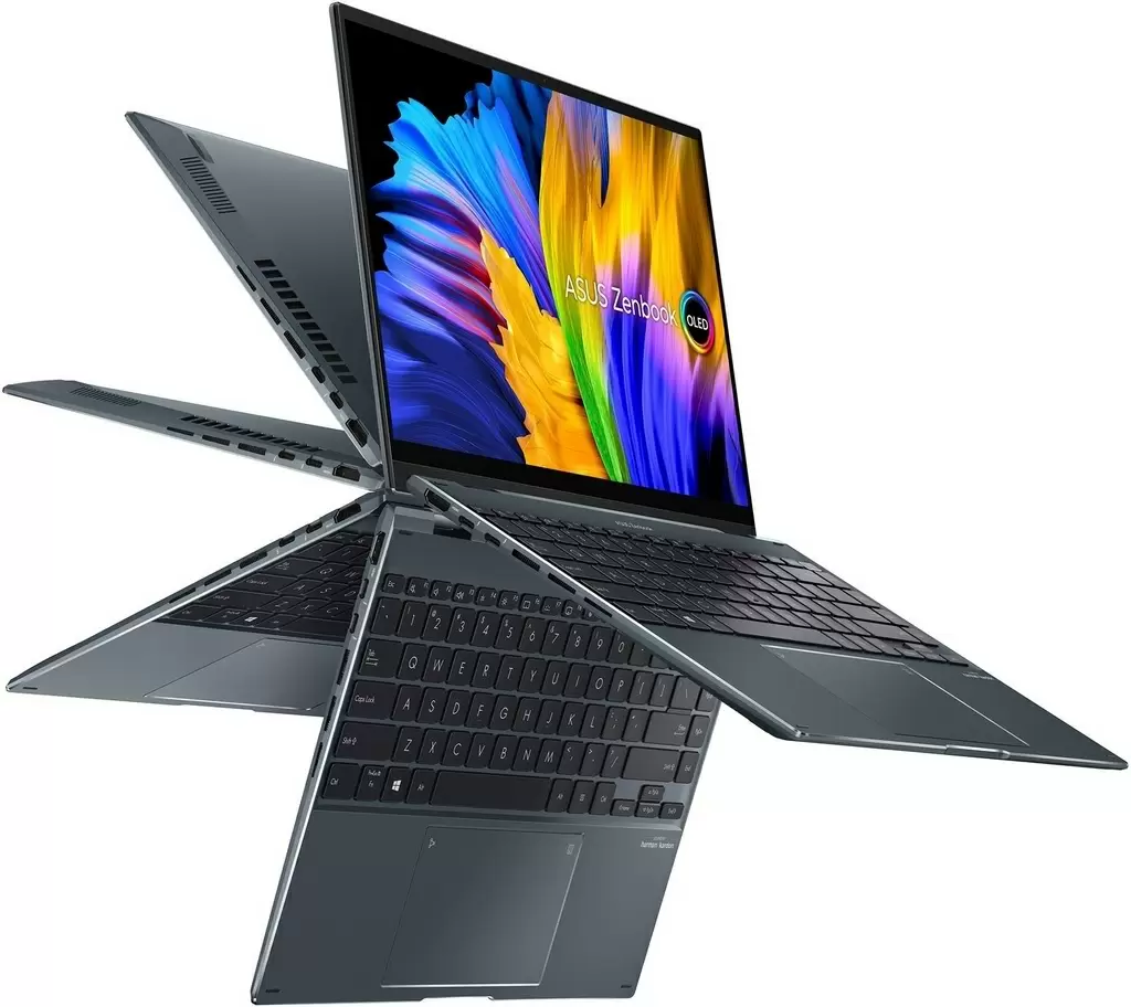 Ноутбук Asus Zenbook 14 Flip UP5401EA (14"/WQXGA+/Core i5-1135G7/8GB/256GB/Intel Iris Xe), серый