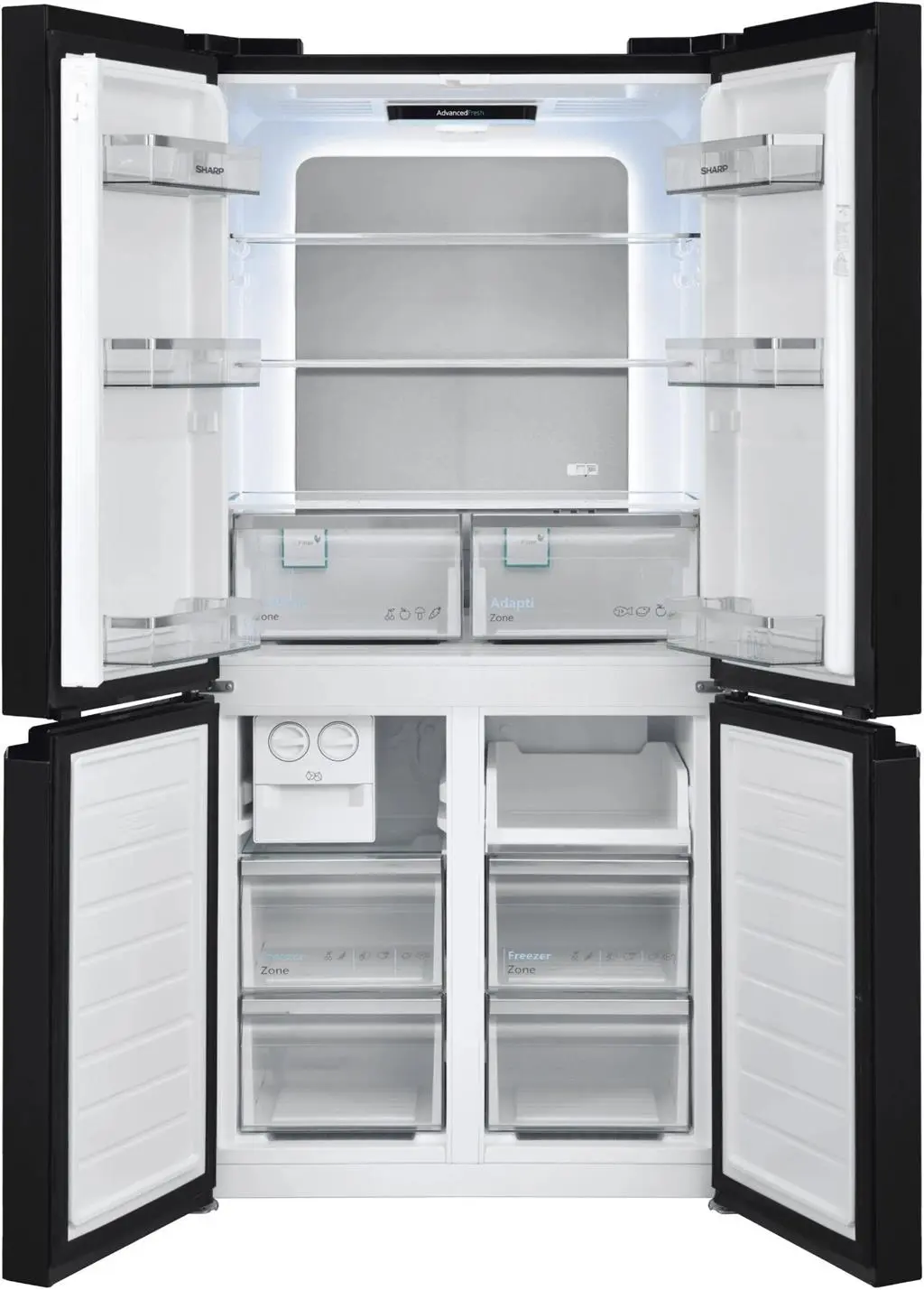 Frigider Sharp SJ-NFA35IHXBD-EU, negru