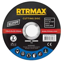 Disc de tăiere RTRMAX RDM12512 pe tehnoparc.md Disc de tăiere RTRMAX RDM12512