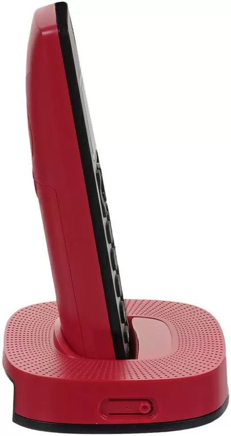 Telefon fără fir Panasonic KX-TGC310UCR, negru/roșu