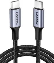 USB Кабель Ugreen Type-C to Type-C 100W US316, черный на tehnoparc.md USB Кабель Ugreen Type-C to Type-C 100W US316, черный