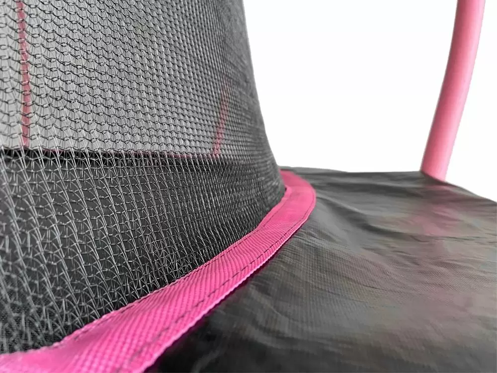 Trambulină Lean Sport Max 487cm, negru/roz