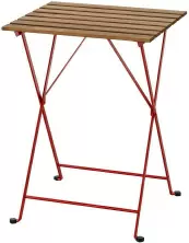 Masă IKEA Tarno 55x54cm, roșu/cafeniu