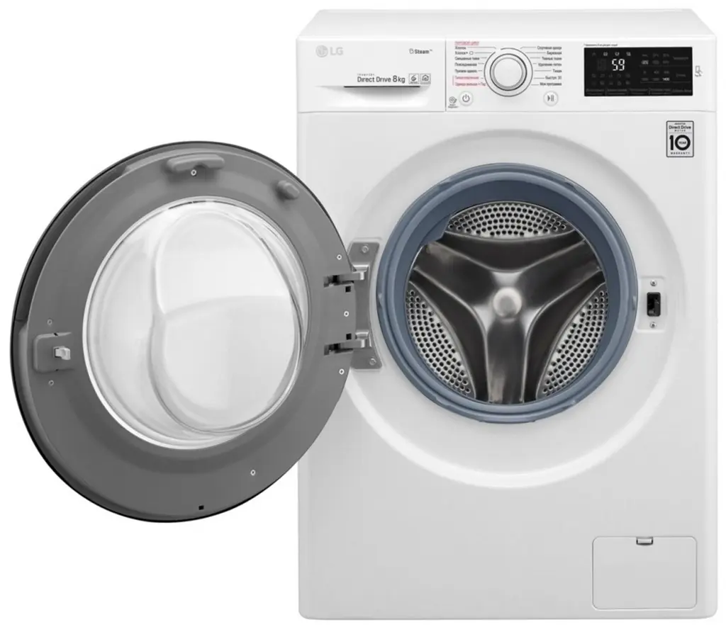 Maşină de spălat rufe LG F4M5TS6W, alb