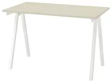Masă de birou IKEA Trotten 120x70cm, bej/alb