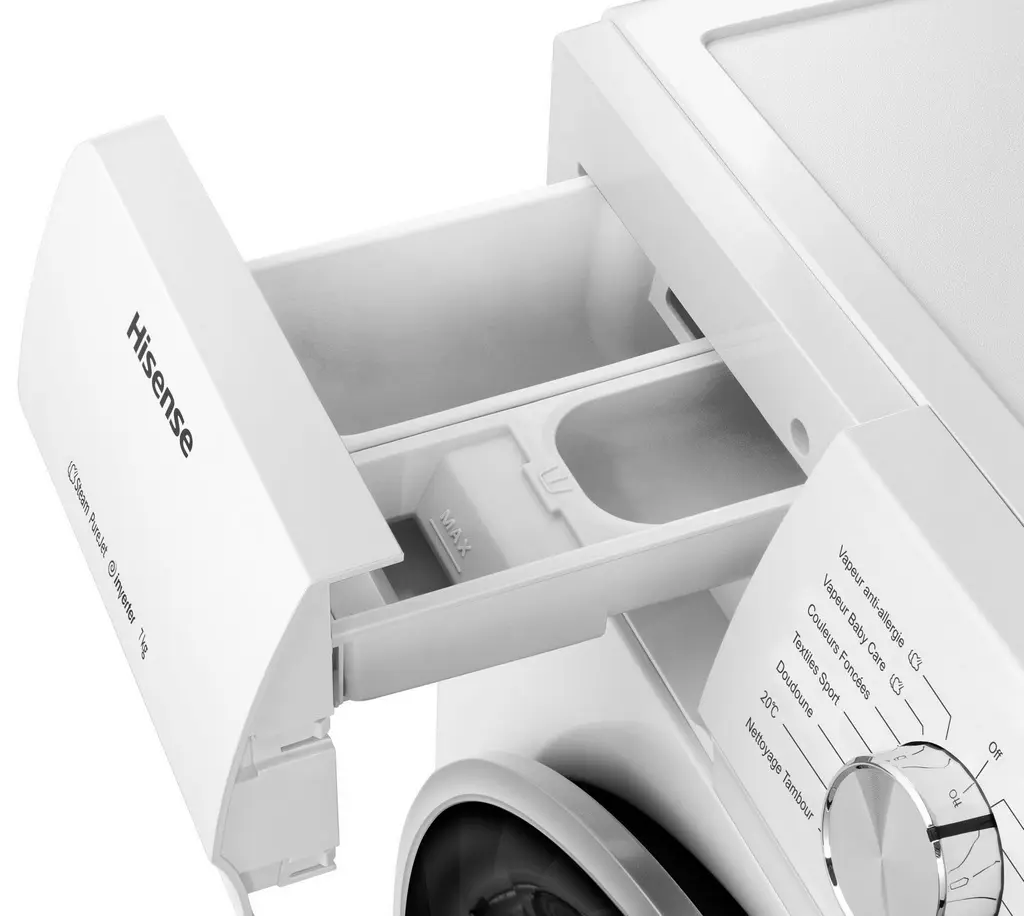 Maşină de spălat rufe Hisense WFQY7014EVJM, alb