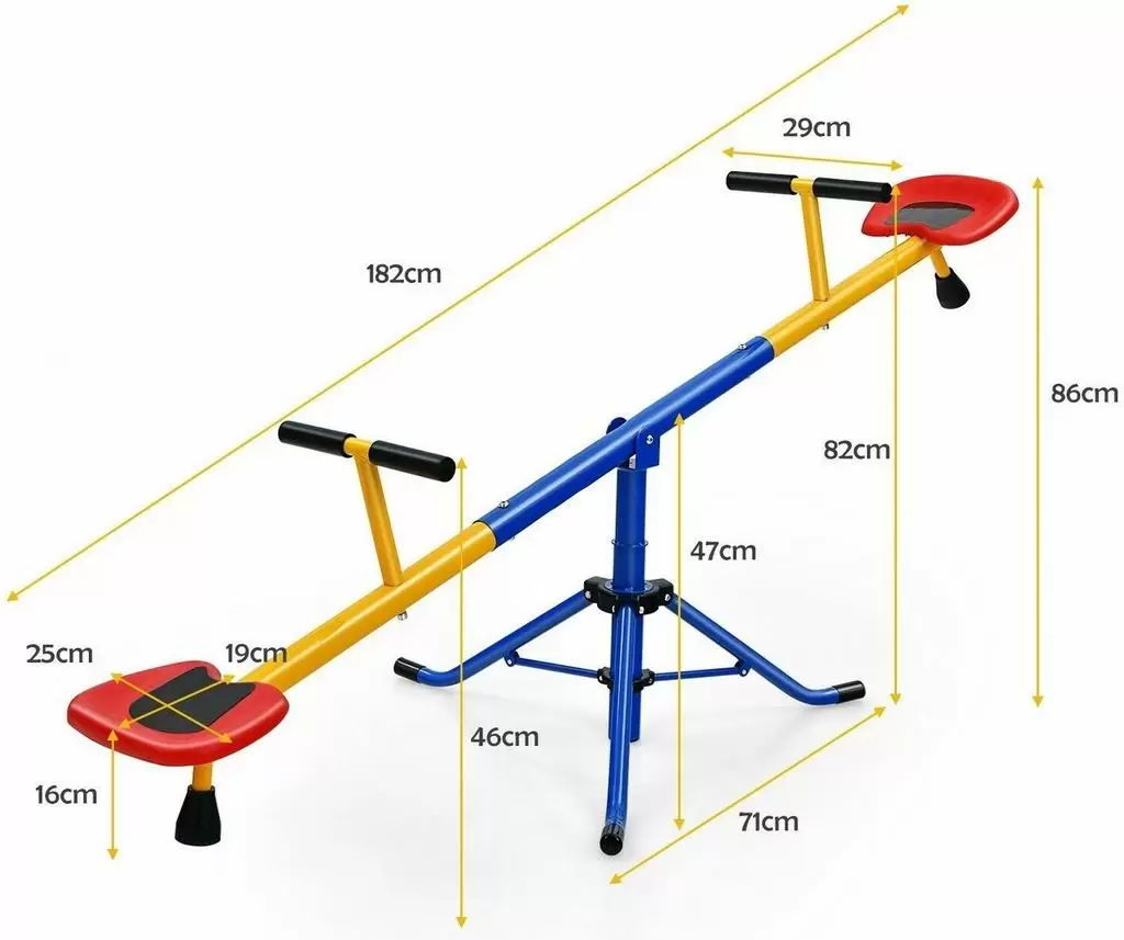 Balansoare pentru copii Costway TS10004, color