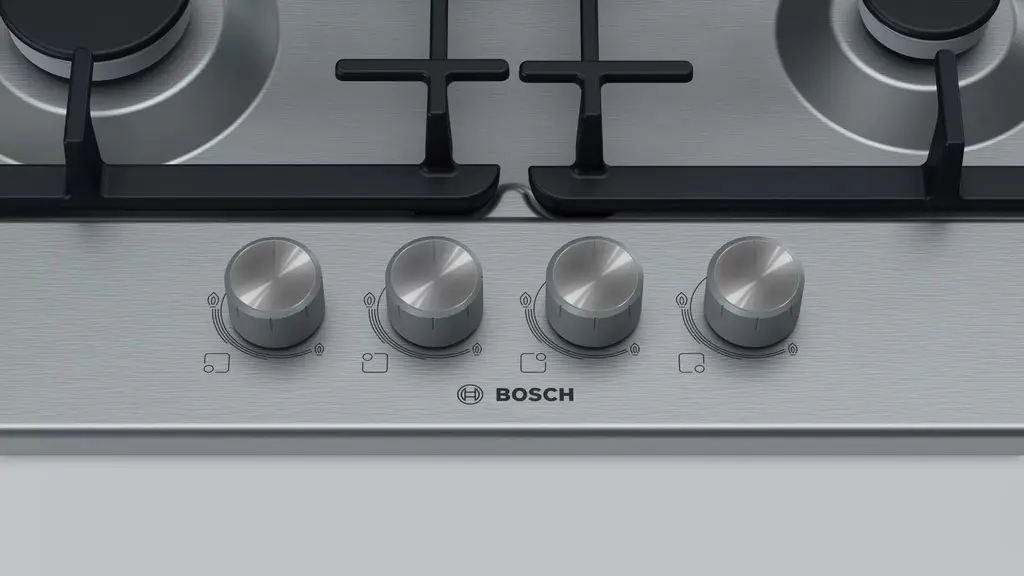 Газовая панель Bosch PGP6B5O93R, нержавеющая сталь