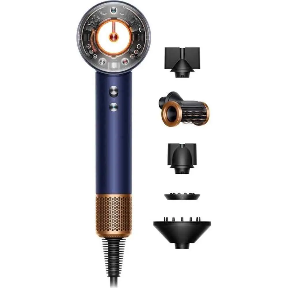 Uscător de păr Dyson HD16 Supersonic Nural Straight+Wavy Prussian, albastru
