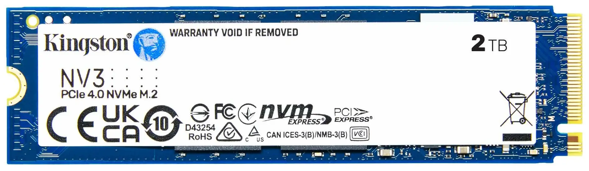 SSD накопитель Kingston NV3 M.2 NVMe, 2TB