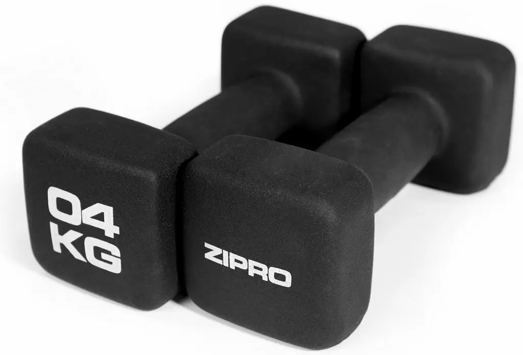 Гантель Zipro Neoprene Dumbbells 2x4кг, черный