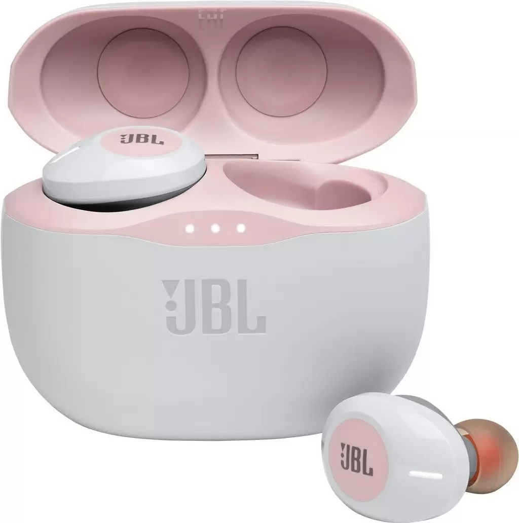 Căşti JBL Tune 125TWS, alb/roz