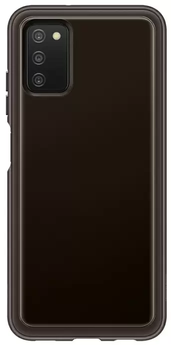 Husă de protecție Samsung Soft Clear cover Galaxy A03s, negru