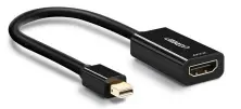 Переходник Ugreen Mini DP to HDMI MD112, черный