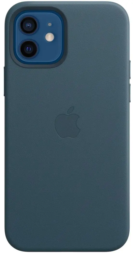 Чехол Apple iPhone 12/12 Pro Leather Case with MagSafe, синий