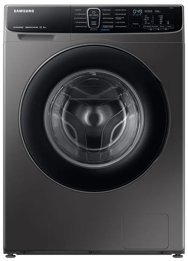 Стиральная машина Samsung WW80AFS26AX/LP, нержавеющая сталь