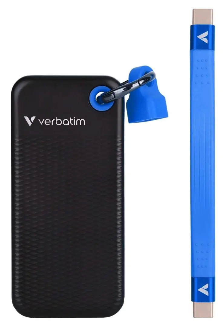 Внешний SSD Verbatim Pocket Gen 2 2TB, черный/синий