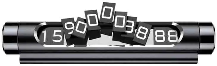 Card cu număr de telefon Baseus ACNUM-01, gri
