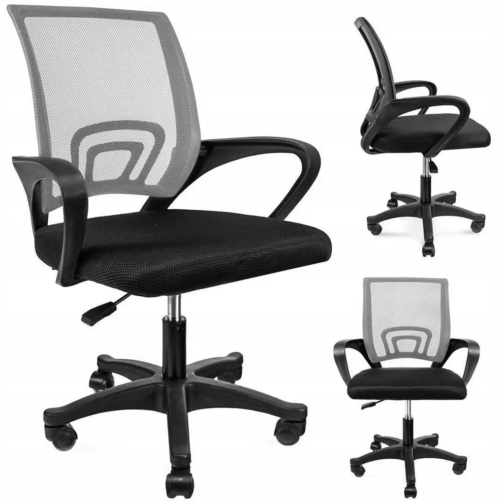 Scaun de birou Jumi Smart CM-946569, gri/negru