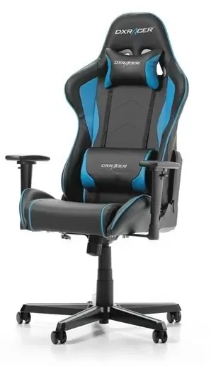 Scaun de birou DXRacer GC-F08-NB, negru/albastru