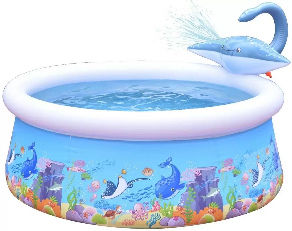 Детские бассейн с фонтаном SunClub 3D Spray, синий