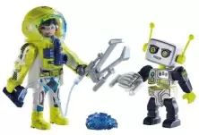 Set jucării Playmobil Astronaut and Robot Duo Pack