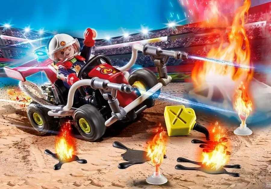 Set jucării Playmobil Stunt Show Fire Quad