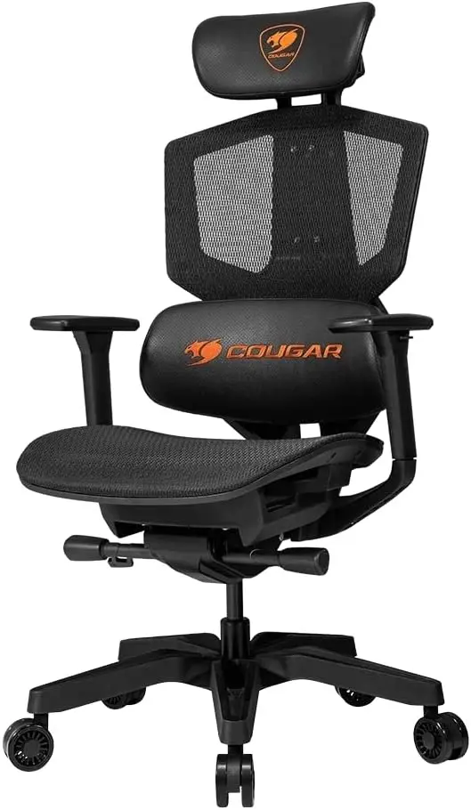 Scaun de birou Cougar Argo One, negru/portocaliu