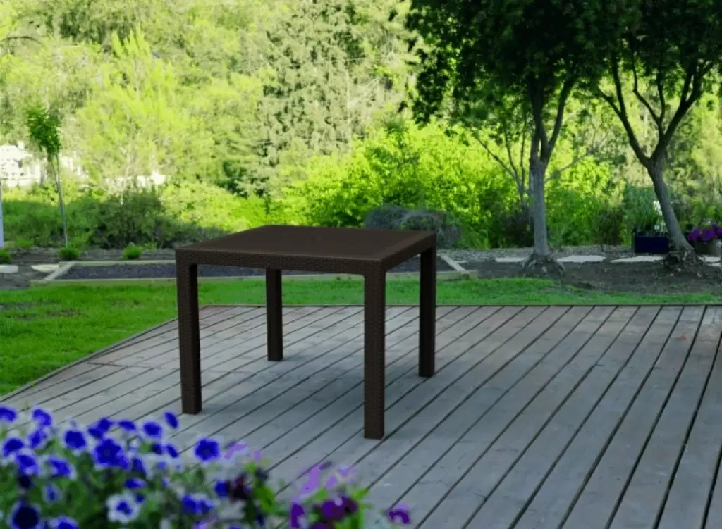 Садовый стол Keter Melody Quartet, коричневый