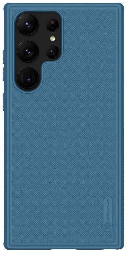 Husă de protecție Nillkin Samsung Galaxy S23 Ultra Frosted Pro, albastru pe tehnoparc.md Husă de protecție Nillkin Samsung Galaxy S23 Ultra Frosted Pro, albastru